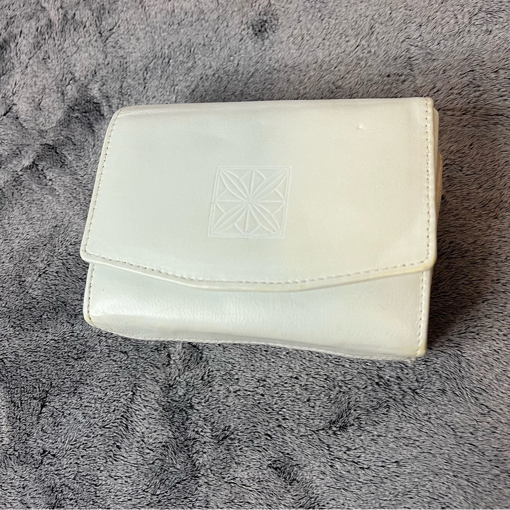 Koltov Mini Wallet White Cowhide Crossbody Purse